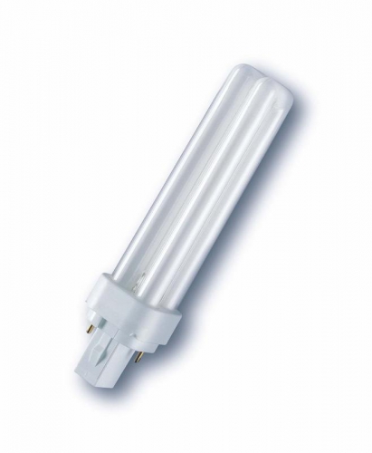 Лампа OSRAM DULUX D/E 18W/21-840 G24q-2 (холодный белый) 4050300017617