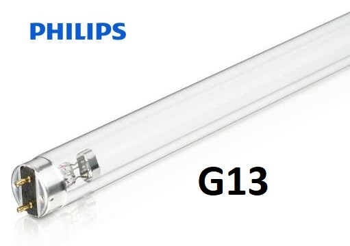 Лампа бактерицидная безозоновая Philips с цоколем G13