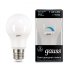 Лампа светодиодная Led A60-dim E27 11Вт 4100К диммируемая Gauss 102502211-D Лампа светодиодная Led A60-dim E27 11Вт 4100К диммируемая Gauss 102502211-D