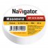 Изолента ПВХ 19мм (рул.20м) бел. NIT-A19-20/WH Navigator 17356 Изолента ПВХ 19мм (рул.20м) бел. NIT-A19-20/WH Navigator 17356
