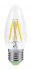 Лампа светодиодная LED-свеча-deco 5Вт 230В E27 4000К 450Лм прозрачная IN HOME 4690612007595 Лампа светодиодная LED-свеча-deco 5Вт 230В E27 4000К 450Лм прозрачная IN HOME 4690612007595