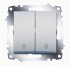 Механизм переключателя 2-кл. Cosmo схема 6 алюм. ABB 619-011000-211 Механизм переключателя 2-кл. Cosmo схема 6 алюм. ABB 619-011000-211