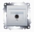 Механизм розетки TV Cosmo без потерь с экранированием алюм. ABB 619-011000-274 Механизм розетки TV Cosmo без потерь с экранированием алюм. ABB 619-011000-274