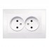 Розетка 2-м Cosmo без заземл. бел. ABB 632-010200-908 Розетка 2-м Cosmo без заземл. бел. ABB 632-010200-908