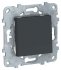 Выключатель 1-кл. UNICA NEW (сх.1) 10AX 250В антрацит SchE NU520154 Выключатель 1-кл. UNICA NEW (сх.1) 10AX 250В антрацит SchE NU520154