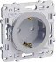 Механизм розетки 1-м СП Odace 16А IP21 защ. шторки алюм. SchE S53R033 Механизм розетки 1-м СП Odace 16А IP21 защ. шторки алюм. SchE S53R033
