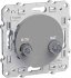 Механизм розетки СП R-TV-SAT Odace алюм. SchE S53R454 Механизм розетки СП R-TV-SAT Odace алюм. SchE S53R454