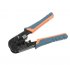 Инструмент обжимной для RJ45; RJ12; RJ11 без храпового механизма с прорезиненными ручками син./оранж. ITK TM1-B10H Инструмент обжимной для RJ45; RJ12; RJ11 без храпового механизма с прорезиненными ручками син./оранж. ITK TM1-B10H