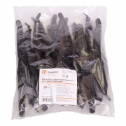 Держатель кабеля двусторонний для прямого монтажа (уп.20шт) черн. Промрукав PR13.0383 PR13.0383