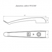 Держатель кабеля односторонний для прямого монтажа (уп.20шт) сер. Промрукав PR13.0380 PR13.0380