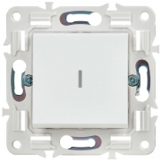 Выключатель проходной 1-кл. SKANDY 10А SK-V08W с индикацией арктич. бел. IEK SK-V12-1-10-K01 SK-V12-1-10-K01