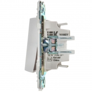 Выключатель 1-кл. SKANDY 10А SK-V07W с индикацией арктич. бел. IEK SK-V10-1-10-K01 SK-V10-1-10-K01