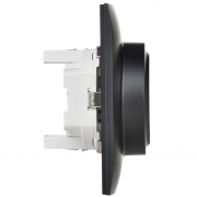 Розетка 2-м SKANDY 16А с заземл. защ. штроки в сборе SK-R07Bl черн. IEK SK-R24-16-K02-F SK-R24-16-K02-F