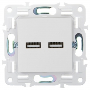 Розетка USB A+A 3.1А SKANDY SK-R15W арктич. бел. IEK SK-U21-D31-K01 SK-U21-D31-K01