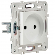 Розетка SKANDY 10А без заземл. без защ. шторок SK-R02W арктич. бел. IEK SK-R10-10-K01 SK-R10-10-K01