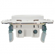 Розетка SKANDY 10А без заземл. без защ. шторок SK-R02W арктич. бел. IEK SK-R10-10-K01 SK-R10-10-K01