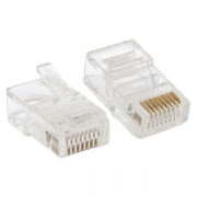 Коннектор RJ-45 TERACOM неэкранированный 8P8C Cat.5E универсальный (уп.50шт) EKF TRC-PLUG-5EUTP-50 TRC-PLUG-5EUTP-50