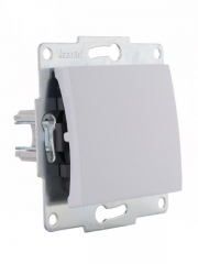 Механизм выключателя 1-кл. 1п СП Karina 10А IP20 бел. LEZARD 707-0288-100 707-0288-100