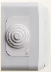 Переключатель проходной 1-кл. ОП Этюд 10А IP44 10AX сер. SE BA10-046C BA10-046C