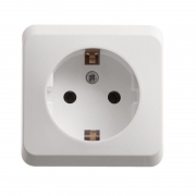 Розетка 1-м ОП Этюд 16А IP20 250В с заземл. без защ. шторок бел. SE PA16-003B PA16-003B