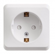 Розетка 1-м ОП Этюд 16А IP20 250В с заземл. защ. шторки бел. SE PA16-004B PA16-004B