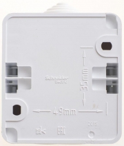 Выключатель 1-кл. ОП Этюд 10А IP44 10AX бел. SE BA10-041B BA10-041B