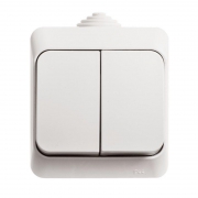Выключатель 2-кл. ОП Этюд 10А IP44 10AX бел. SE BA10-042B BA10-042B