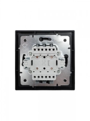 Выключатель 1-кл. перекрестный СП ZIMA IP20 10А безвинт. зажим черн. бархат LEZARD 704-4288-107QC 704-4288-107QC