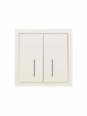 Выключатель 2-кл. с индик. СП ZIMA IP20 10А безвинт. зажим слон. кость LEZARD 704-9088-112QC 704-9088-112QC