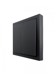 Выключатель 2-кл СП ZIMA IP20 10А безвинт. зажим черн. бархат LEZARD 704-4288-101QC 704-4288-101QC