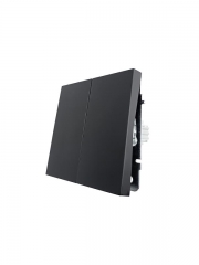 Выключатель 2-кл СП ZIMA IP20 10А безвинт. зажим черн. бархат LEZARD 704-4288-101QC 704-4288-101QC