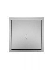 Выключатель проходной 1-кл. СП ZIMA IP20 10А безвинт. зажим сер. матов. LEZARD 704-7488-105QC 704-7488-105QC