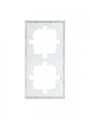 Рамка 2-мест. горизонт. ZIMA бел. LEZARD 704-0200-147 704-0200-147