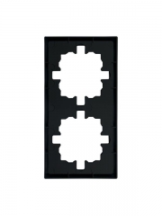 Рамка 2-мест. горизонт. ZIMA черн. бархат LEZARD 704-4200-147 704-4200-147