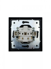 Розетка 1 мест. б/з ПБТ СП ZIMA IP20 16А безвинт. зажим черн. бархат LEZARD 704-4288-121BQC 704-4288-121BQC