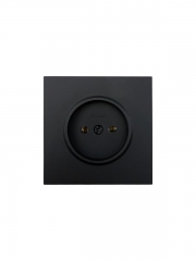 Розетка 1 мест. б/з ПБТ СП ZIMA IP20 16А безвинт. зажим черн. бархат LEZARD 704-4288-121BQC 704-4288-121BQC