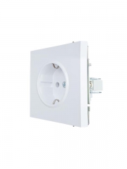 Розетка 1-мест. с/з ПБТ СП ZIMA безвинт. зажим бел. LEZARD 704-0288-122BQC 704-0288-122BQC