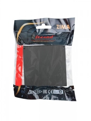 Розетка 1-мест. с/з с крышкой ПБТ СП ZIMA IP20 16А безвинт. зажим черн. бархат LEZARD 704-4288-123BQC 704-4288-123BQC