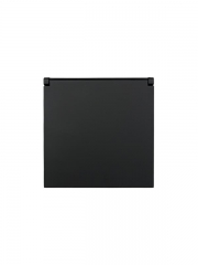 Розетка 1-мест. с/з с крышкой ПБТ СП ZIMA IP20 16А безвинт. зажим черн. бархат LEZARD 704-4288-123BQC 704-4288-123BQC