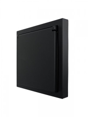 Розетка 1-мест. с/з с крышкой ПБТ СП ZIMA IP20 16А безвинт. зажим черн. бархат LEZARD 704-4288-123BQC 704-4288-123BQC