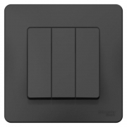 Выключатель 3-кл. СП Blanca 10А IP20 (сх. 1+1+1) 250В антрацит SE BLNVS100506 BLNVS100506