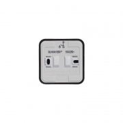 Выключатель 2-кл. ОП Blanca 10А IP20 (сх. 5) 250В с изолир. пластиной антрацит SE BLNVA105016 BLNVA105016