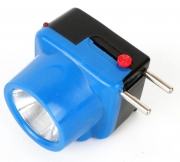 Фонарь аккумуляторный налобный LED5375 LED 0.4Вт 2 режима 220В пластик. голуб. (бокс) Ultraflash 14252 14252