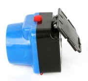 Фонарь аккумуляторный налобный LED5375 LED 0.4Вт 2 режима 220В пластик. голуб. (бокс) Ultraflash 14252 14252