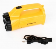 Фонарь аккумуляторный LED3819CSM 9LED + 12SMD 2 режима аккум. SLA 220В желт. Ultraflash 12102/12860 12860