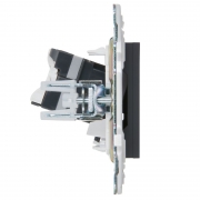 Розетка компьютерная RJ45 кат.5E SKANDY SK-K01G графит IEK SK-K10-1-K53 SK-K10-1-K53