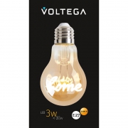 Лампа светодиодная филаментная Loft 271 A60 3Вт 2400К E27 Voltega 8581 8581