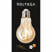 Лампа светодиодная филаментная Loft 271 A60 3Вт 2400К E27 Voltega 8582 8582