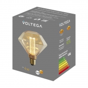 Лампа светодиодная филаментная Loft 271 D125LE 4Вт 1800К E27 Voltega 8562 8562