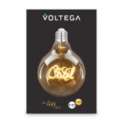 Лампа светодиодная филаментная Loft 271 G125 4Вт 2500К E27 Voltega 8554 8554